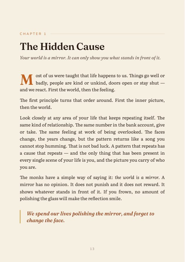 Chapter page: The Hidden Cause